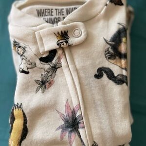 New Pottery Barn Kids Where The Wild Things Are Organic Nursery Pajamas 18-24 M